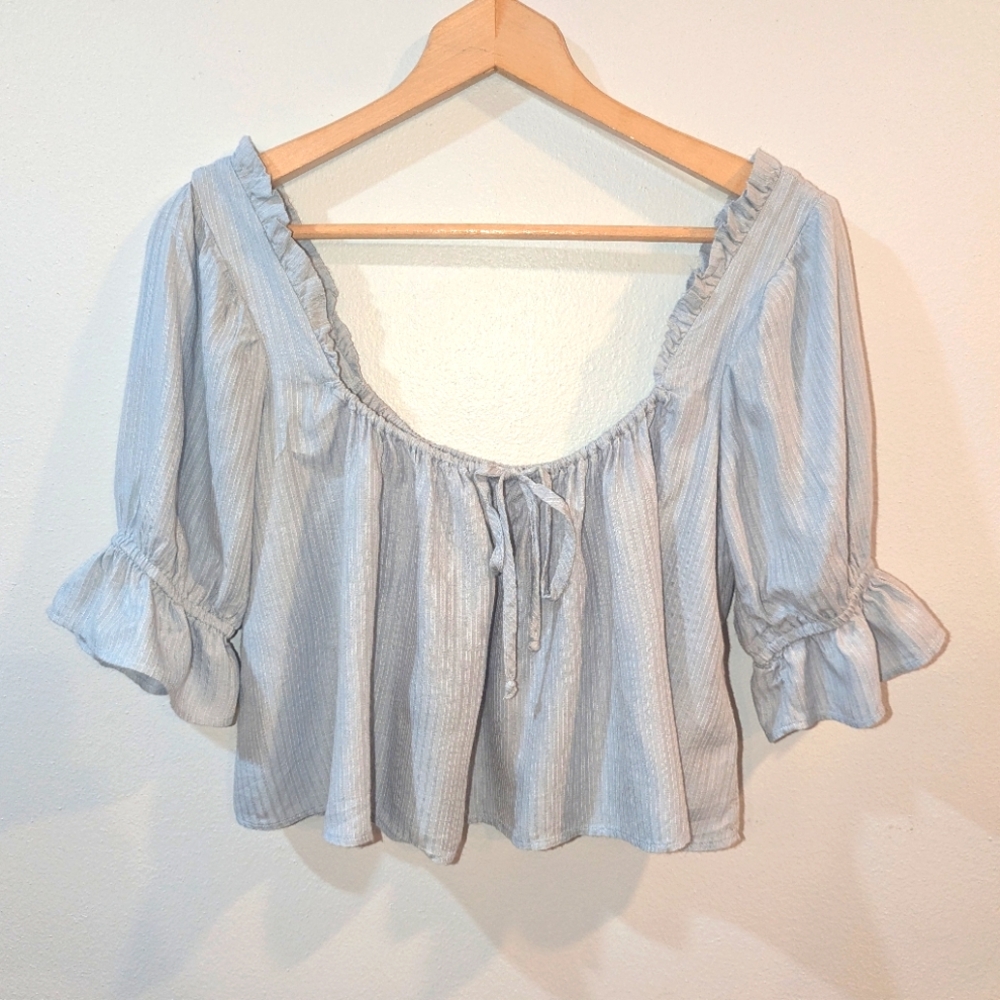 UO Light Blue Crop Top